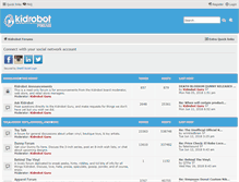 Tablet Screenshot of forums.kidrobot.com